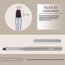 BAOSHIMAN Nail Art Brush Set, Professional Gel Nail Brush Kit With Liner, Flat, And Detail For All Techniques, Perfect For DIY Home Manicure And Professional Salon Nail Art Creations - Multicolor - View 8