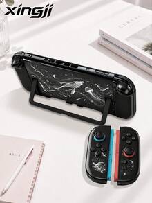 Casing Pelindung Konsol Xingji-1 "Romantic Ocean & Galaxy" - Kompatibel dengan Switch 2 (2025), Switch OLED, dan Switch. Terbuat dari bahan TPU yang lembut, casing ini memberikan perlindungan dari benturan dan debu, menjadikannya hadiah ideal untuk para pemain Switch. - View 2