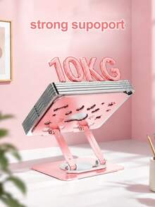 Foldable Adjustable Laptop Stand, Cute Cat Paw Design, Desktop Laptop Base With Ventilation And Heat Dissipation Function, Multi-Angle Support For Tablets And Laptops, Home Office Desktop Accessory - Type a - View 5