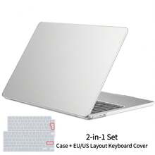 Kompatibel dengan Casing MacBook Air 15 Inch 2023-2026 M2 M3 M4 M5 A2941 A3114 A3241 A3448, Pelindung Casing Keras dengan Aksesoris Opsional, Pelindung Keyboard, Pelindung Layar HD & Adaptor USB, Tersedia Berbagai Warna - View 14