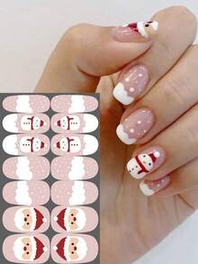 Christmas Winter Snowflake Snowman Christmas Tree Versatile Mix & Match Full Cover Nail Stickers With Nail File - Multicolor - View 20