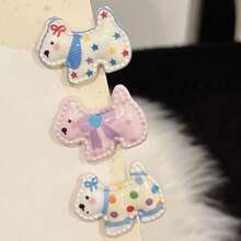 7PCS Cute Pet Combination Set Adjustable Size Handmade Beaded Flower Pet Collar + 6pcs Multicolor Cartoon Puppy Mini Hair Clips Small Dog Cat Outdoor Photo Shoot Decoration Accessories Gift Clips Necklace Combination - Multicolor - View 10