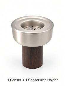 Latest Popular Incense Burner: Elegant Bay Style Design, Suitable For Agarwood And Incense, Complements Your Personal Style And Home Decor. Perfect For Daily Use, Weddings Or Gatherings With Friends And Guests, Ideal For Reception Areas And Hospitality. It's Also An Exquisite Gift-Especially When Paired With Premium Incense-Suitable For Brides, Special Occasions And Party Favors. - Silver Incense Burner With Wood Grain Base - View 12