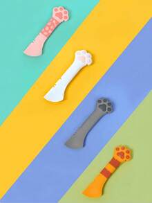 A Multi-Functional Pet Spoon, Shaped Like A Cat Paw, Can Be Used For Feeding, Stirring, And Covering Canned Food. It Can Also Serve As A Can Opener And An Auxiliary Tool For Pet Feed. Pet Supplies. - One Size - View 1