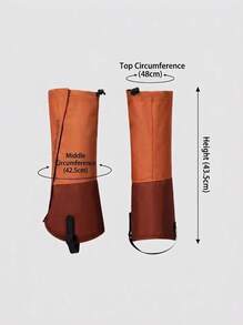 XIONGMAO Waterproof Snow Gaiters, Full Coverage For Legs And Shoes, Suitable For Hiking, Mountaineering And Outdoor Activities - Orange - View 8