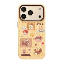 Casing Ponsel GUCADI Tema Anak Anjing Cokelat, Kompatibel dengan Apple 18 Pro dan 17 Pro, Dilengkapi Stiker Lucu, Terbuat dari Bahan Lembut, Permukaan Mengkilap, Desain Lucu dan Kreatif, Gaya Geometris dan Kartun, Bentuk Menggemaskan, Desain Unik, Terinspirasi oleh - Mangga kuning - View 5