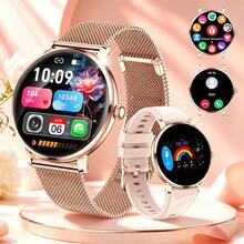 New Luxury Fashion Smart Watch For Women, 1.19-Inch AMOLED Full Touch Screen, 0.85cm Ultra-Thin Body, Customizable Watch Face, Women's Cycle Tracking, Bluetooth Calling, Camera Control, IPX8 Waterproof Swimming Watch, 100+ Sports Modes, Fitness Tracking, Perfect Gift For Friends - View 17
