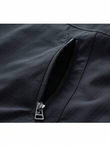 NBCT Women's Urban Casual Minimalist Utility Half-Zip Pullover Functional Jacket, Versatile Lightweight Outdoor Coat For Daily Wear, Camping And Hiking - Black - View 5