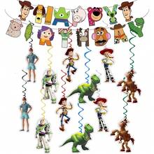 Disney Toy Cowboy Theme Cartoon Toy Birthday Banner Decoration Cartoon Buzz Hanging Ornament Set Birthday Party Decoration Arrangement - Multicolor - View 4