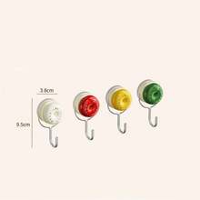 2pcs New Dopamine Suction Cup Hooks, No Drilling, Strong Load-Bearing, Multi-Functional Wall Hooks For Door, Kitchen, Bathroom And Bathtub, No-Damage - View 10