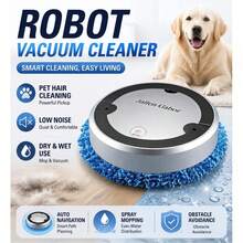 Smart Path Planning Dual-Rotating Sweeping & Mopping Robot Vacuum Cleaner, Automatic Bow-Shaped Route Planning To Reduce Missed Areas, Manual Start/Stop And Mode Switching, 4500Pa Suction Power With Large Capacity Dust Bin For Full Coverage - Multicolor - View 1