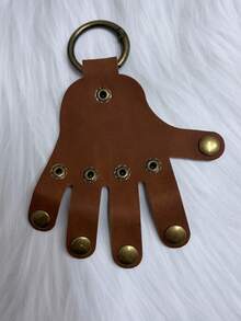 Tempat Kunci Kulit Asli Vintage untuk Pria, Dompet Kunci Kapasitas Besar untuk Kunci Mobil & Kartu, Kantong Kunci Portabel Anti-Hilang untuk Perjalanan Sehari-hari - Coklat - View 8