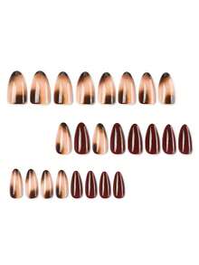 Elevate Your Look, 24pcs Autumn/Winter Maillard Style Minimalist Brown ...