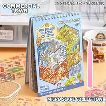 1 Set Buku Stiker Pemandangan Kota Mini, Termasuk Berbagai Gaya, Dapat Digunakan untuk Membuat Stiker Rumah Sendiri, Permainan Kreatif Pemandangan, Desain Pemandangan, Dekorasi Rumah Kecil, Stiker Tahan Lama, Cocok untuk Perlengkapan Kerajinan, Label Dekoratif, Ideal untuk Penghobi - Satu-Ukuran - View 13