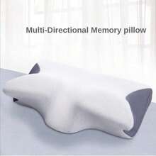Butterfly Memory Foam Pillow, Ergonomic Neck Support And Relaxation Function, Suitable For Back/Side Sleepers, Helps Improve Sleep Quality, Gift For Family, All Seasons - Horn Pillow - View 13