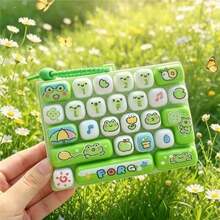 Gantungan Kunci Mainan Keyboard Pereda Stres 26 Tombol, Liontin Keyboard Mainan Kreatif Tekan Jari Ukuran Besar - Cocok Sebagai Hadiah Kecil untuk Pesta Liburan, Gantungan Kunci Keyboard Mini Buku Harian Hewan 26 Tombol, Gantungan Tas Mainan Tombol Pereda Tekanan Portabel, Hadiah Pereda Kecemasan (Pola Huruf/Variasi Warna Acak Adalah Normal/Dikirim Secara Acak) - MultiWarna - View 11