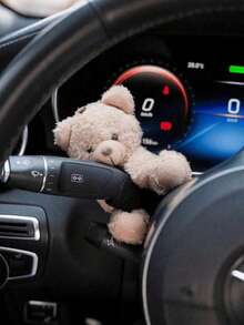 Car Interior Gear Shift Lever Decoration, Fashionable Creative Women's Gear Shift Decor, Can Be Installed On Gear Shift Lever, Turn Signal Lever Or Wiper Lever, Soft Panda Decorative Piece, Easy To Install, Suitable For Most Car Models - A - View 5