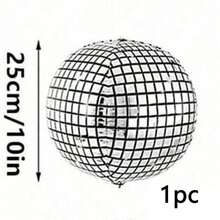 1/5/10 22-Inch Disco Balloons, 4D Spherical Mirrored Metal Balloons, Mixed Sizes, Disco Laser Foil Balloons, Metallic Disco-Themed Party Decorations, Birthday Party Decorations, Wedding Decorations, Christmas Decorations. - Multicolor - View 13