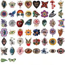 50 buah Stiker Mata Maha Melihat Surealis, Stiker Mata Jahat Misterius, Cocok untuk Jurnal, Laptop, dan Botol Minum - MultiWarna - View 4