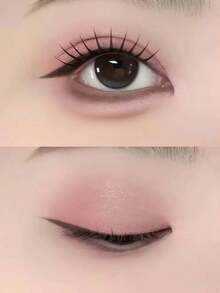5 Pairs Women's Idol Style False Eyelashes, A-Type Little Devil Manga Eyes, Natural Japanese Style, Full Strip, Suitable For Cosplay Makeup And No-Makeup Look Look, Realistic Transparent Band Upper Lashes - View 2