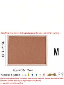 Framed Cork Board, Decorative Hanging Bulletin Board, Wall-Mounted Or Standing Dual-Use Photo Display Board For Photos, DIY Scrapbook Card Vision Board, Photo Postcard Ticket Note Inspiration Collection Board, Student Handmade Work Display Board, Office Memo Bulletin Board - Multiple Styles - View 13