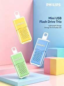 PHILIPS 13UA Dopamine Creative USB Flash Drive, Macaron Colorful Design, Lightweight Portable Plug And Play, Flash Drive For Office Documents And Photo Storage - View 7