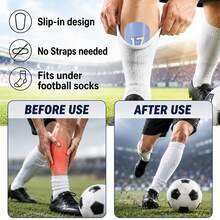 1 Pair Soccer Shin Guards, Outdoor Football Match Leg Guards, Durable, Thickened Material, Soccer Sports Leg Protection - Multicolor - View 3