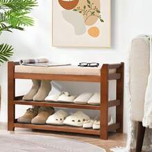 Shoe Changing Stool - Brown - View 8