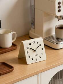 Silent Table Clock, Minimalist Digital Desk Clock, Non-Ticking Small Bedside Clock, Aesthetic Home Decor Ornament For Bedroom Living Room Office - Digital Clock - View 4