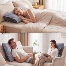 Travel Ergonomic Memory Foam Pillow, Contoured Neck Support Pillow, Suitable For Side/Back/Stomach Sleepers, Soft Slow Rebound Bed Pillow, Holiday Gift, For Family And Friends, Travel Essential - Travel Pillow - View 8