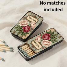 1pc Vintage Exquisite Storage Box, Portable High-End Metal Storage Box (Matches Not Included), Multi-Functional Storage Box, Perfect Gift For Easter, Christmas And Valentine's Day. - Multicolor - View 12