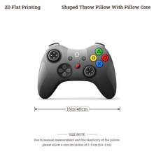 Hadiah untuk Gamer: Bantal Lempar Berbentuk Pengontrol Game Analog Ganda Klasik, Cetakan Datar 2D, Sempurna untuk Sofa, Kamar Tidur, Ruang Tamu, Dekorasi Rumah yang Nyaman untuk Kantor dan Mobil, Hadiah Bantal Lempar - Warna campuran - View 7