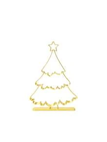 Linear-Style Christmas Tree Tabletop Ornament. A Festive Piece Suitable For Display On Dining Tables, Cabinets, Or In The Living Room; Its Versatile, Neutral Style Complements A Wide Range Of Home Interiors. - A - View 12