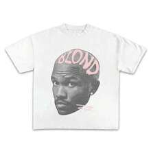 corte holgado, ideal para el día a día, de algodón suave, cuello redondo, unisex, inspirada en la música rap retro, una prenda moderna para usar a diario, un regalo original para mujer. B7QN - Blanco - Ver 1