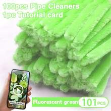 101 Pcs DIY Chenille Stem Set + Video Tutorial– 31 Colors Encrypted Chenille Stems, 30cm Fuzzy Pipe Cleaners – Suitable For Valentine's Day, Party Decoration, Christmas Decor And More– High Quality – Adult Crafts And Commercial Use - Monochrome - View 12