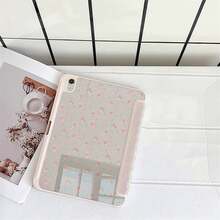 蕾絲粉色小碎花 Y 型支架保護平板保護套，附筆槽，相容 iPad 第 10 代 Smart Case/11(A16 2025)/相容 Galaxy S9/S7/S10+/相容 /相容 - 彩色 - 查看 5