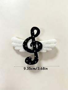 4/2pcs Polka Musical Dot Hair Clip For Daily Family Outings And School Wear, Bangs Clip, Side Clip Punk Hair Clip, Hair Accessories - Multicolor - View 5