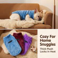 Metglad Dog Winter Coat | Cold-Proof Jacket, Invisible Leash Hole & Metal D-Ring Dual Leash Design, Reflective Pet Vest, Warm Fleece Dog Snow Coat, Suitable For Small, Medium And Large Dogs - Lilac Purple - View 9