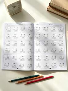 Libro de práctica de 1000 sumas y restas, cuaderno de aprendizaje de matemáticas, 32 páginas, entrenamiento de cálculo rápido de matemáticas para niños, libro de práctica de matemáticas elementales, material de educación en el hogar, suministros de enseñanza para el hogar y la escuela, esencial para el maestro, regalo de aprendizaje, regalo de Navidad/regalo de cumpleaños - Multicolor - Ver 3