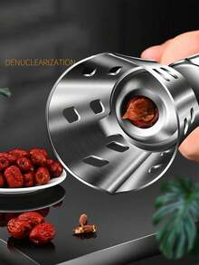 Automatic Stainless Steel Date Pitter, Multi-Function Date And Cherry Pitting Tool, Home Use Date Core Remover - Black - View 4