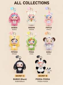 Pop Mart Labubu POLAR-Monster Baby Monster Collection Manual Series Plush Pendant Blind Box Ver.1 - MultiWarna - View 2