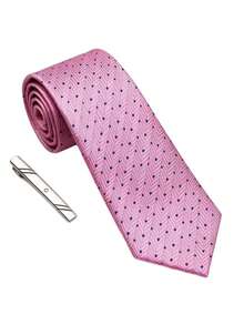 1 Set Pink Tone Men's Fashion Casual Minimalist Versatile Premium Collar Tie Clip Accessory, Suitable For Wedding Party, Banquet Evening, Family Gathering - 1 - View 3