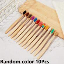 5/10/20/50pcs Bamboo Toothbrush, Manual Toothbrush, Soft Bristles, Suitable For Sensitive Teeth And Gums, Home Daily Deep Cleaning Oral Care - Multicolor - View 11