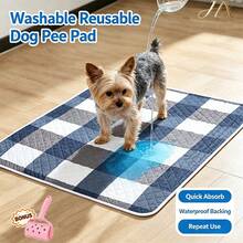 HaoX 2pcs, Washable Pet Pee Pad & Lint Roller Set, Thickened, Highly Absorbent, Scratch-Resistant, Reusable, Soft Comfortable, Minimalist Stylish Design, All-Season For Dogs Cats. Dog Cat Stuff Puppy Keep On She In Multifunctional Pet Waterproof Mat Carpet Foldable Storage Portable Living Room Bedroom Balcony Indoor Outdoor Pet Cushion Picnic Mat - one-size - View 2