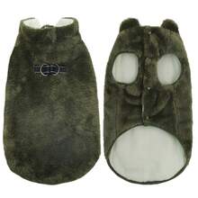 Metglad Dog Winter Coat | Cold-Proof Jacket, Invisible Leash Hole & Metal D-Ring Dual Leash Design, Reflective Pet Vest, Warm Fleece Dog Snow Coat, Suitable For Small, Medium And Large Dogs - Army Green - View 9