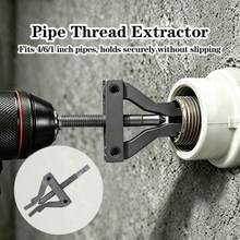 Adjustable Internal Threaded Pipe Removal Tool, Household Pipe Broken Wire Repair Tool, Hex Shank Power Tool Compatible Extractor - A - View 8
