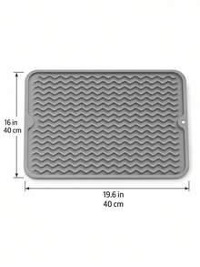 3pcs/1pc Kitchen Silicone Dish Drying Mat, Foldable Dish Drying Mat, Sink Drainer Mat, Non-Slip Drying Mat, Anti-Stain Easy To Clean, Suitable For Kitchen Countertop, Dining Table, Shower Rack, Waterproof, Non-Slip, Heat-Resistant, Coffee Bar Accessories, Cup Mat, Utensil Rack, Essential Home, Restaurant Decor, Halloween, Christmas, Best Gift For Women - Multicolor - View 11