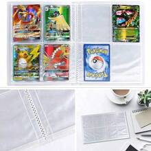 Funko Pokémon PU Ring Binder Card Storage Album, 120 Card Slots, Pokémon Card Photo Album, Standard Size Collection Card Storage Box, Suitable For Yu-Gi-Oh Cards, Baseball Cards, Soccer Cards, Sports Trading Cards, Children's Gift, Birthday/Back To School/Easter/Thanksgiving Gift, Student Collection And Organization Stationery - Multi-color - View 2