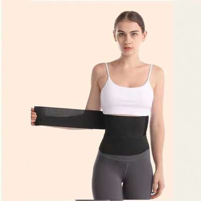 Wrap-Around Elastic Waist Trainer, Fitness Waist Cincher, Training Belt, Tight-Fitting Yoga Long Band