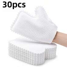 30pcs Reusable Microfiber Dusting Cleaning Gloves, Dry & Wet Use, Lint-Free Soft Cleaning Gloves, Suitable For Makeup Vanity, Makeup Brushes, Cosmetic Storage Boxes, Furniture, Glass, Bathroom And Car Interior, Makeup Vanity Dusting Tool - Multicolor - View 12